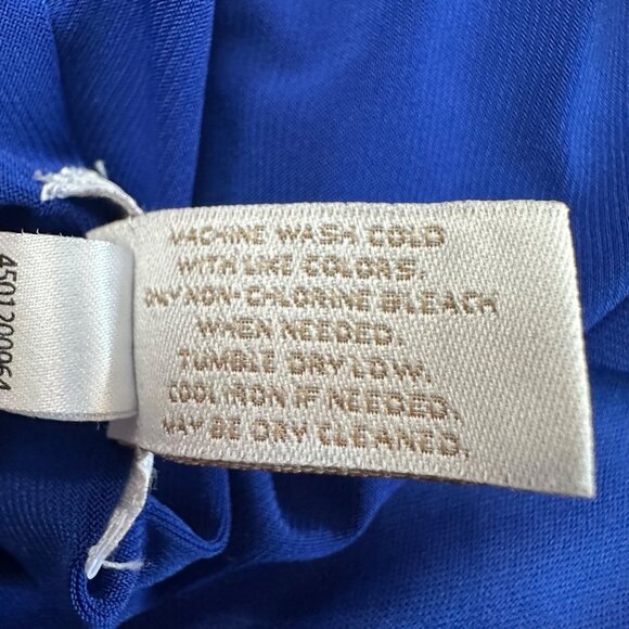 Chico's Dress Size 2 L Blue Layered Sleeveless Dress Flappers Style Royal Blue - Picture 7 of 16